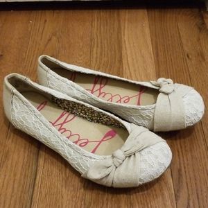 Jellypop Success Ballet Flats White Lace